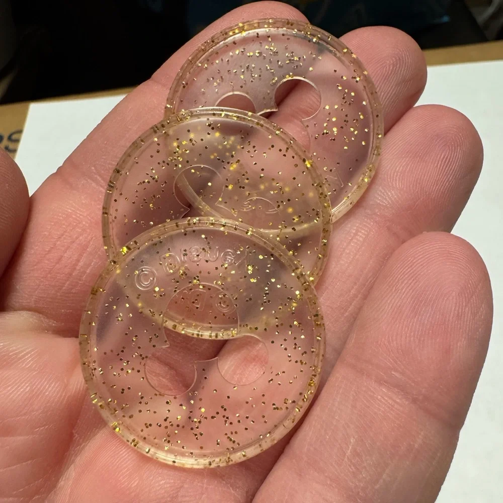 Clear Glitter Mickey Mouse happy planner discs